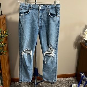 Agolde cropped straight leg